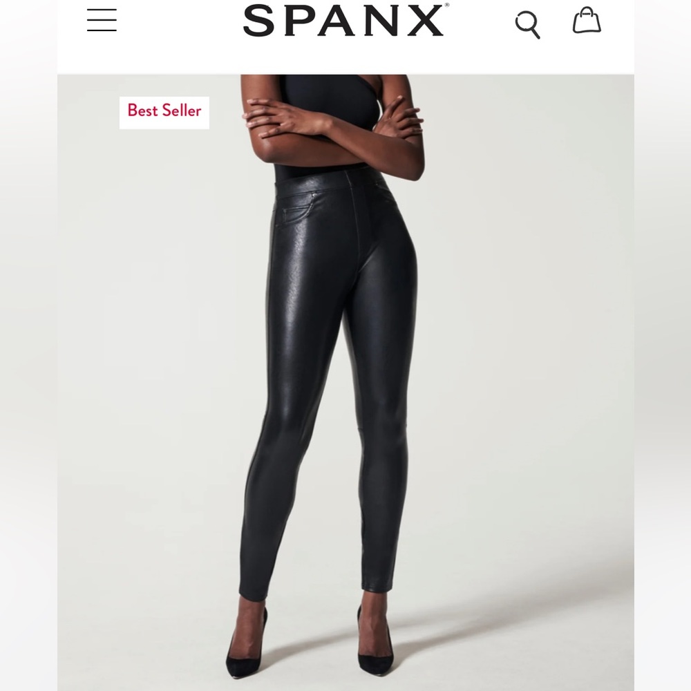 Spanx faux leather leggings